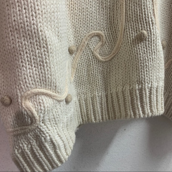 Vintage Outback Red Ramie Sweater AllAround Floral - Picture 3 of 7